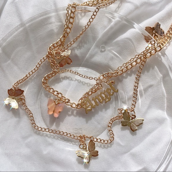 LAST ONE! butterfly angel layered necklace (buy 1 get two free!!!) - Picture 5 of 7